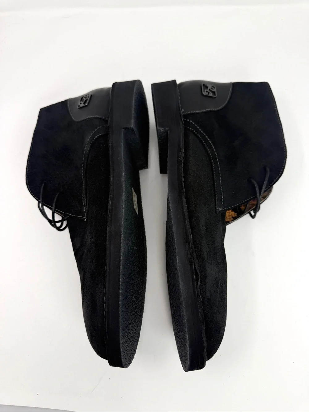 Robert Graham Black Suede Leather Chukka Lace-Up Ankle Boots Men's Size 12